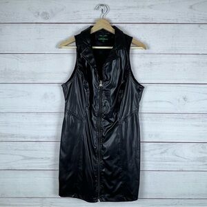 Tripp NYC Faux Leather Dress Large